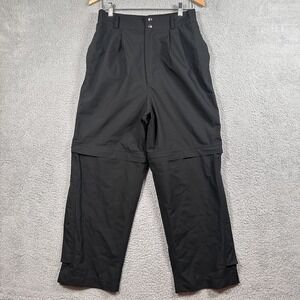 Zero Restriction Black Pants Women Large Gore Tex Waterproof Zip Off Outdoor USA